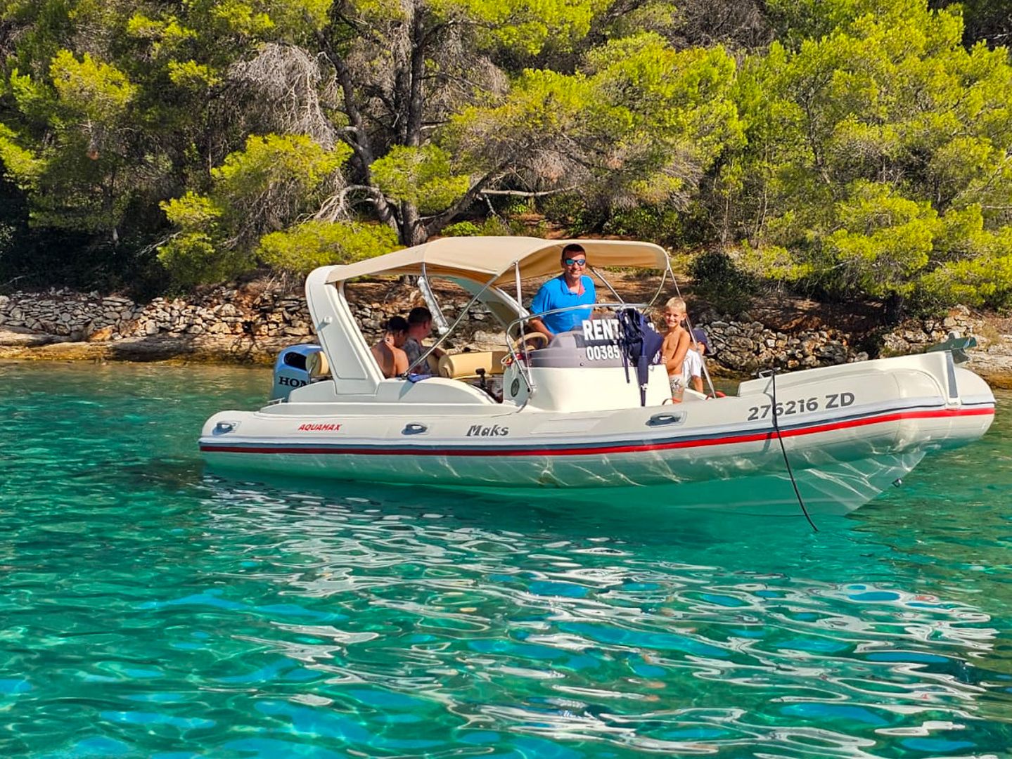 Ugljan Uvala Frnaza  speedboat tour Green Bay 5